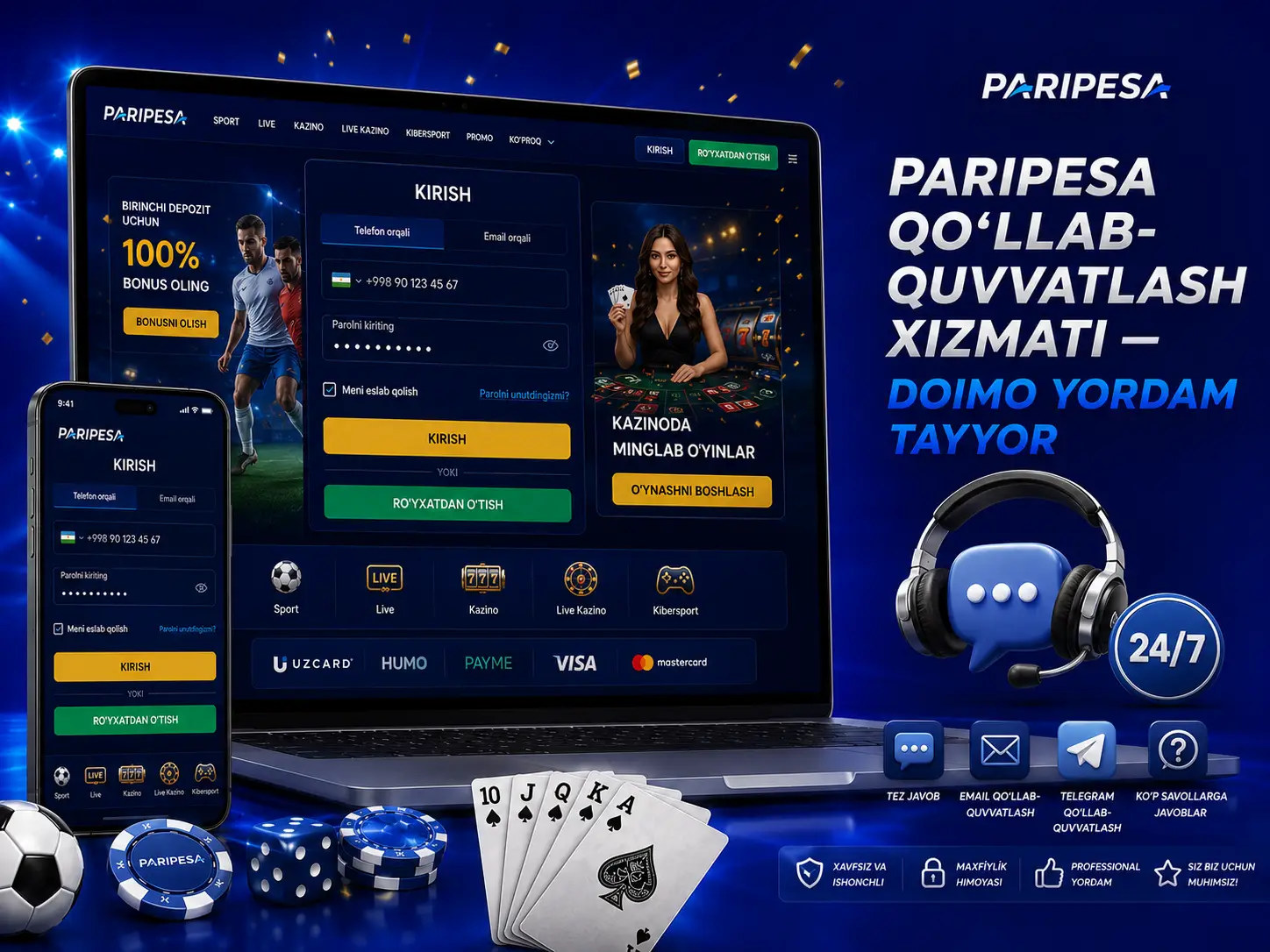 Paripesa Qo'Llab-Quvvatlash Xizmati