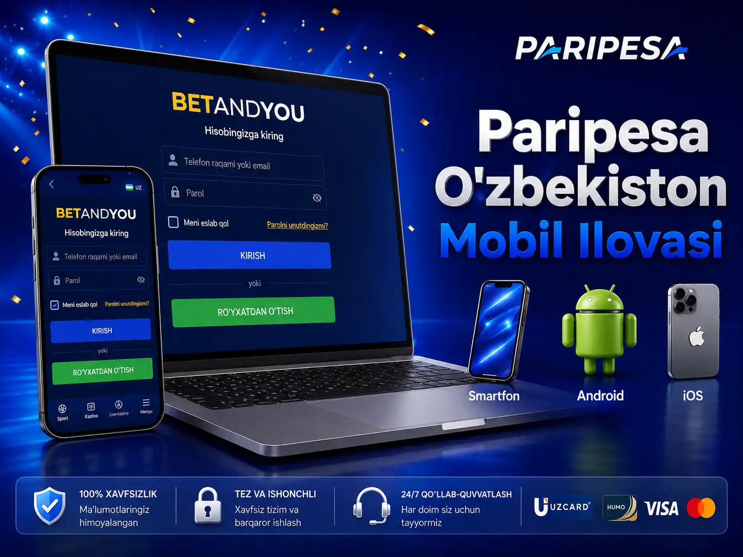 Paripesa O'zbekiston Mobil Ilovasi