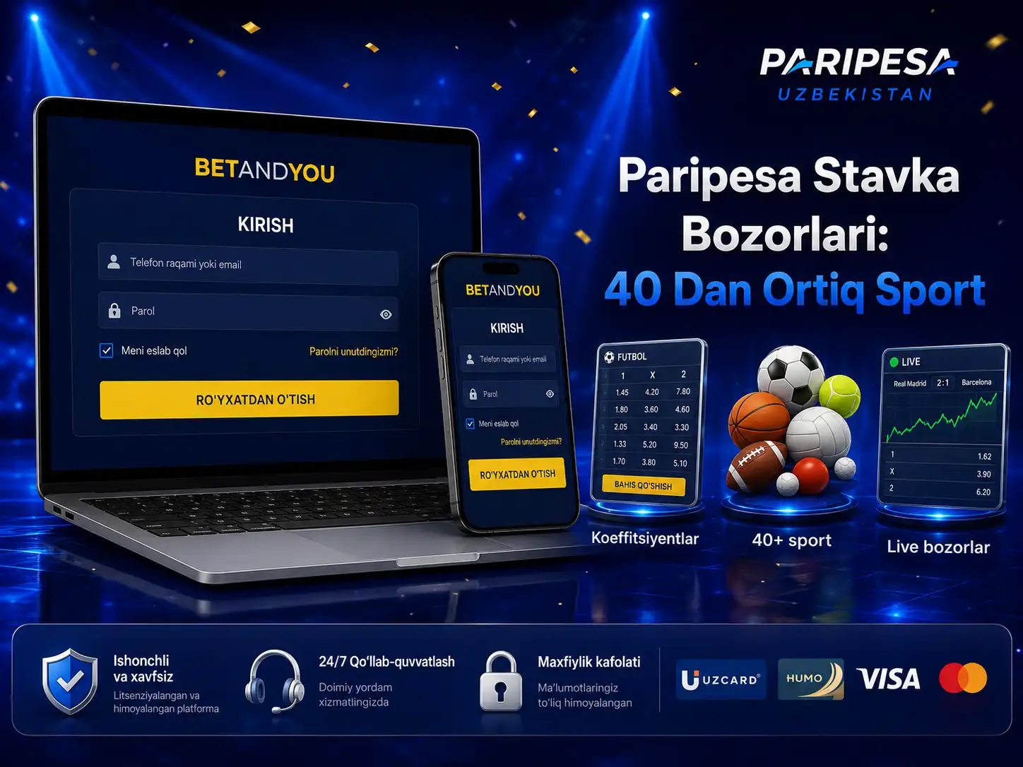 Paripesa Stavka Bozorlari: 40 Dan Ortiq Sport